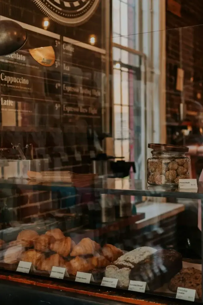 Vitrine de pâtisseries